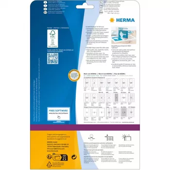 Cartão para CD HERMA 121x242 mm