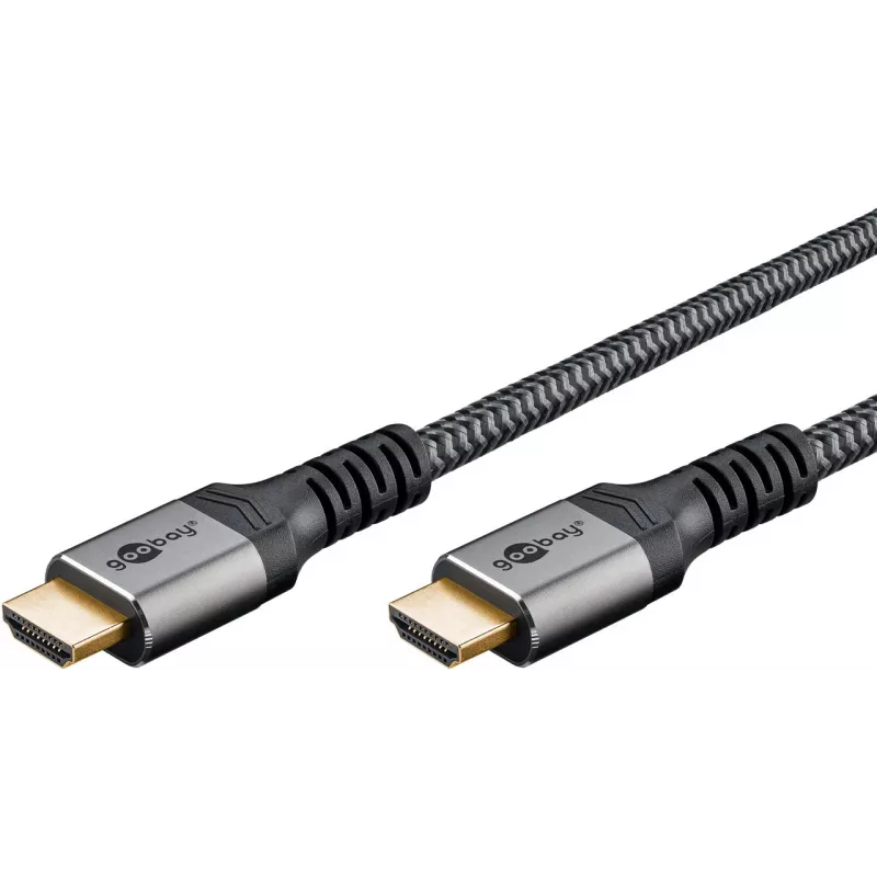 Cabo HDMI Plus High-Speed com Ethernet, 4K @ 60Hz (cinzento, 15 metros)