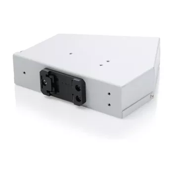 Distribuidor de fusão de fibra ótica para calha DIN DIGITUS DN-96894 — angular, 6 SC SX / LC DX, alumínio, cinzento