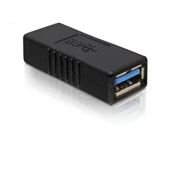 Adaptador DELOCK USB 3.0-A USB-A para USB-A preto, transferência de dados USB 3.0