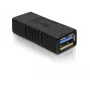 Adaptador DELOCK USB 3.0-A USB-A para USB-A preto, transferência de dados USB 3.0