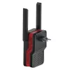 Amplificador de sinal Wi‑Fi Cudy RE3000 2400–5000 MHz, 802.11ax/ac/n/g/b/a, Ethernet 100 Mbps, antena externa, preto/vermelho