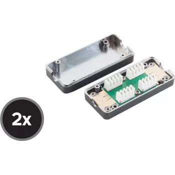 Tomada de rede de parede Cat6 ShiverPeaks BS75001-1SET2