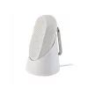 Lexon LA124MW Mino T coluna à prova de água com suporte e mosquetão, branco mate