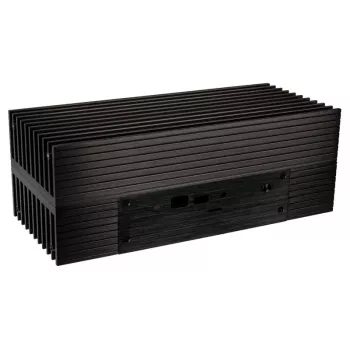 Akasa Turing A50 MKII - Ultra Small Form Factor (USFF) - PC - preto - alumínio - escritório doméstico - Kensington