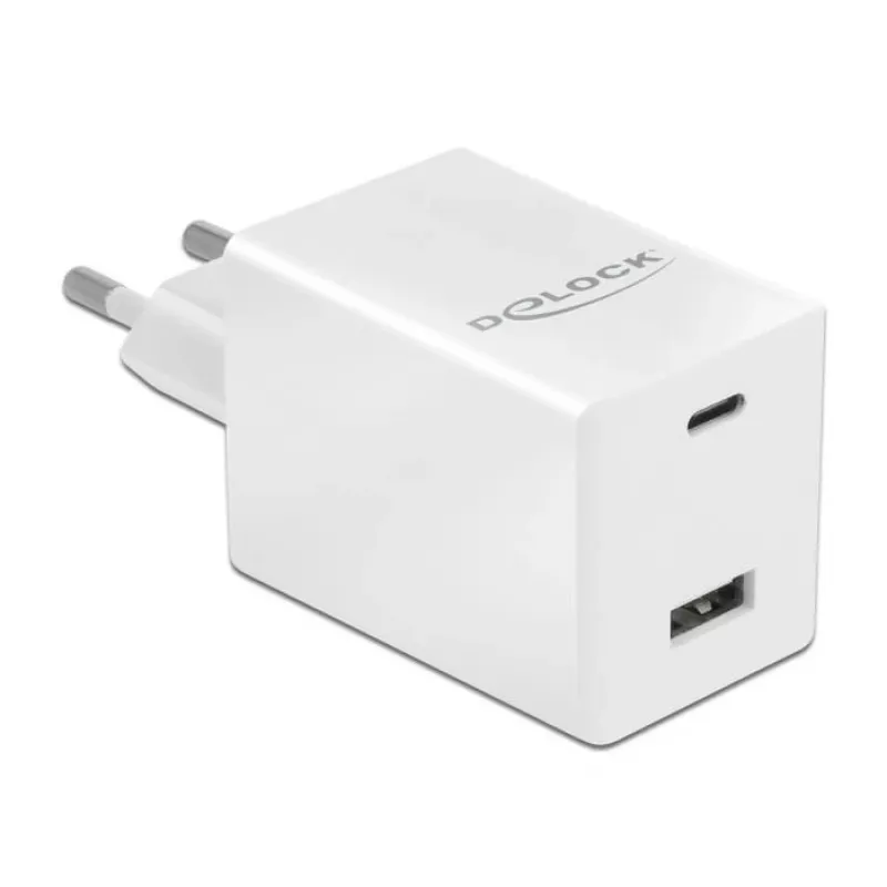 Carregador DeLOCK USB GaN USB Type-C PD 3.0 e USB Type-A 48 W