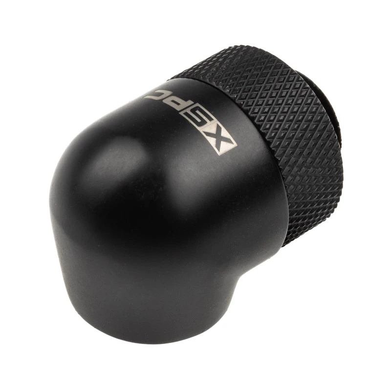 Adaptador 90° G1/4 polegadas rosca macho para rosca fêmea G1/4 polegadas rotativo, XSPC, preto, pack de 4