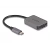 Leitor de cartões DeLOCK USB Type-C alumínio SD Micro SD 5000 Mbit/s