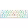 Deltaco GAM-100-W-DE. Teclado formato: 65%. Estilo do teclado: Reto. Interface do dispositivo: USB + Bluetooth, interruptor de tecla do teclado: interruptor mecânico,