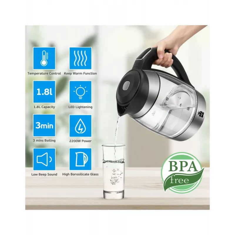 Chaleira elétrica Forme FKG-418 1,7 l 2200 W branca