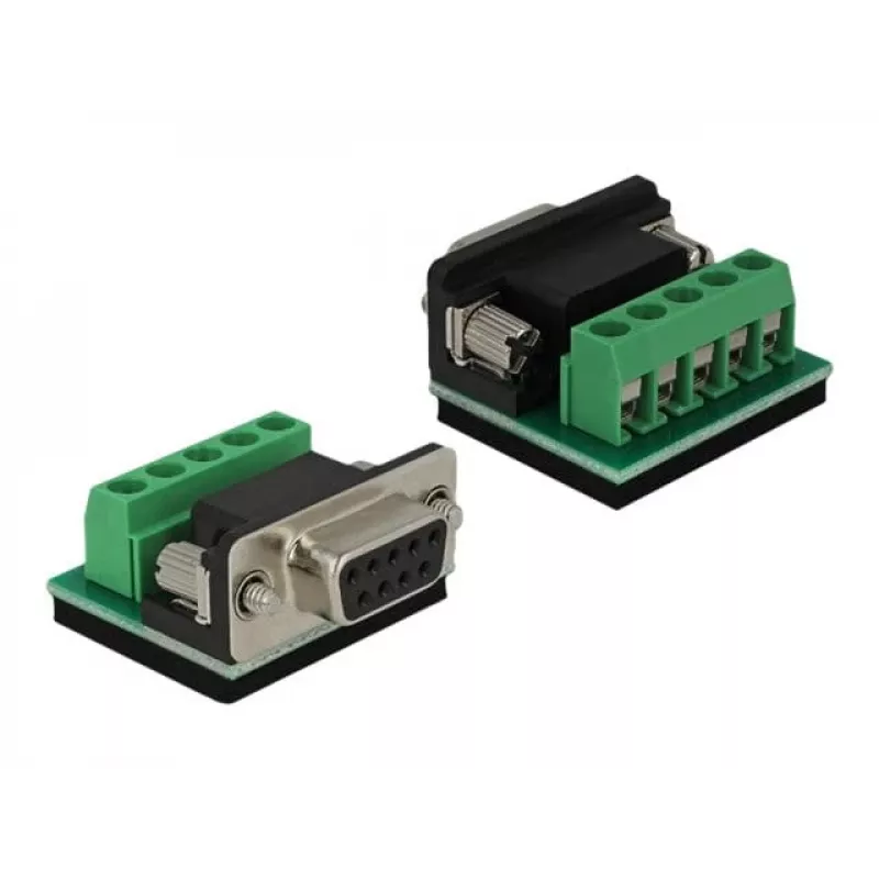 DeLOCK 62920 Conversor série de RS-232 DB9 fêmea para RS-422/485 DB9 macho, ESD 15 kV