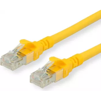 Roline - Cabo de rede - RJ-45 (macho) para RJ-45 (macho) - 3 m - SFTP, PiMF - CAT 6 - sem halogéneos, moldado, multifilar - amarelo