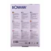 Bomann KW 1421 CB balança de cozinha, ecrã LCD, aço inoxidável, 160 x 230 x 18 mm, AAA, preta (614211)