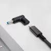 Adaptador de carregamento Akyga AK-ND-C09 USB-C para DC 4,5 x 3,0 mm + pino para portáteis, 18,5-20 V, 100 W, para HP