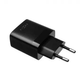Carregador de viagem fixo com duplo USB FIXC17N-2U-BK, 17 W, adaptador USB portátil, preto