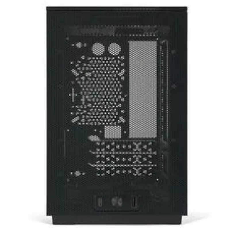 Caixa PC Mini ITX/ATX ssupd Meshroom D (CS-MRD-BK-1) — caixa compacta preta com painéis mesh
