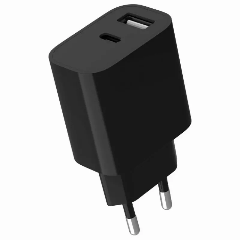 Carregador USB universal preto/2P TA-UC-2AC12-01-BK GEMBIRD
