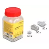 Conector macho RJ45 DeLOCK 67177 prateado transparente 50 unid.