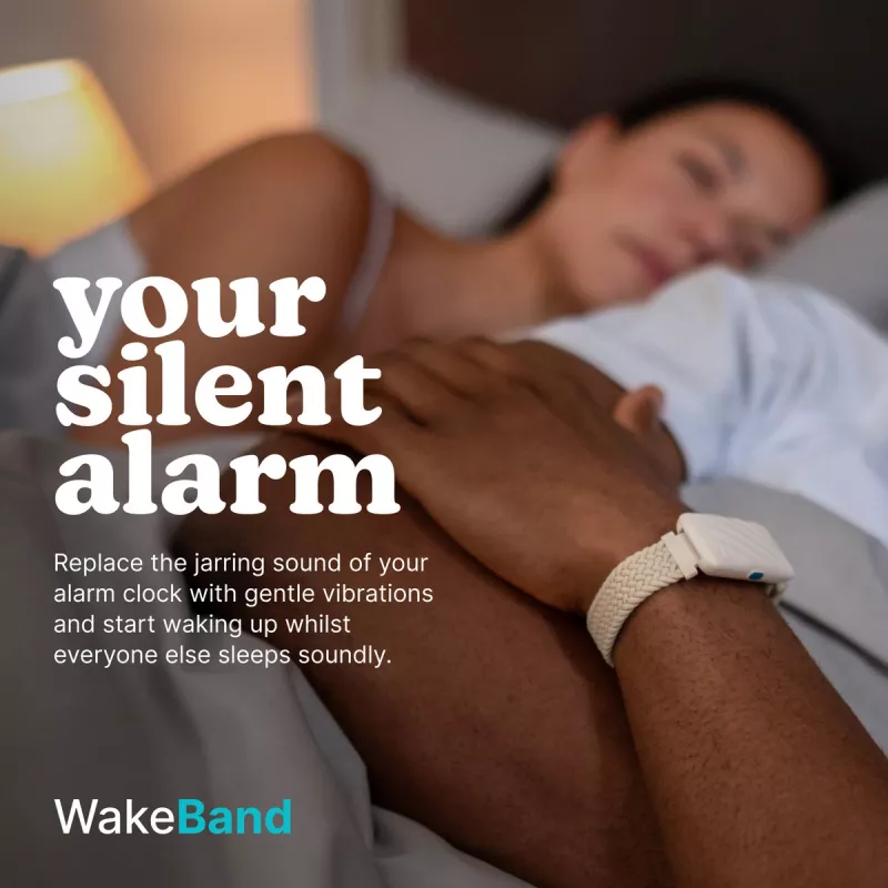 Homedics SS-WB100BK-WW WakeBand, o seu despertador silencioso, preto