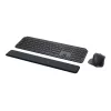 Logitech MX Keys Combo for Business - conjunto teclado e rato - retroiluminado - sem fios - Bluetooth LE - QWERTY - GB - grafite