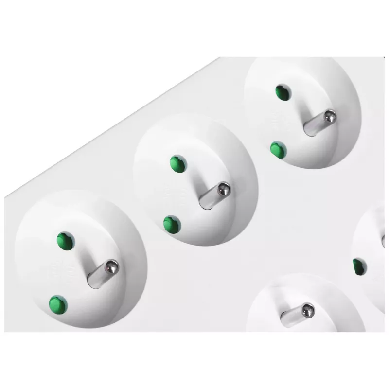 Régua de tomadas com proteção contra sobretensão Eaton PB6F Protection Box 6 FR
