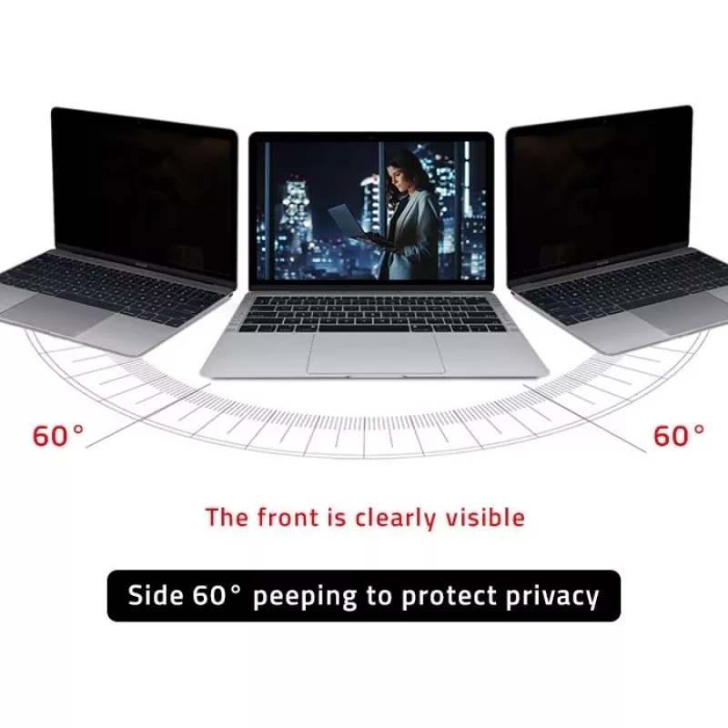 Filtro de privacidade Qoltec GDPR para MacBook Air 13 6 magnético proteção ocular (13.60, 16:9), película protetora para portátil