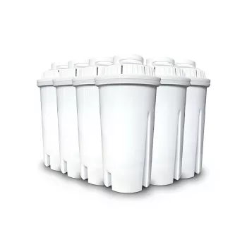 Conjunto de cartuchos de filtro de água de substituição para dispensador de água quente Turbo Caso 01841 — 6 unid., branco