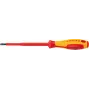 Knipex VDE chave de fendas de fenda VDE largura da lâmina: 5,5 mm comprimento da lâmina: 125 mm DIN EN 60900 (98 20 55)