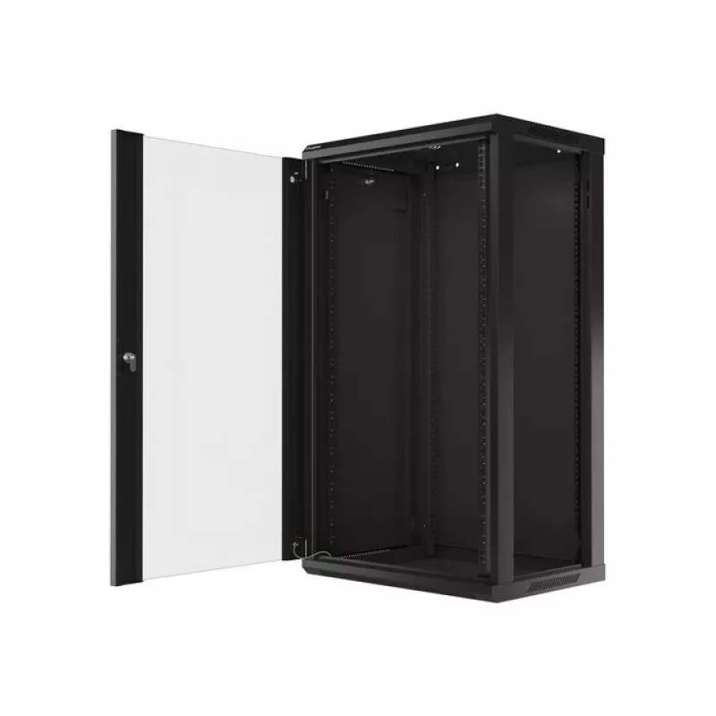 Armário de parede LANBERG WF01-6422-10B, 22U, 19 polegadas, 600x450x1085 mm, aço, preto