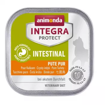 Comida húmida para gatos animonda INTEGRA Protect Intestinal 100 g — peru, gatos adultos, apoio digestivo