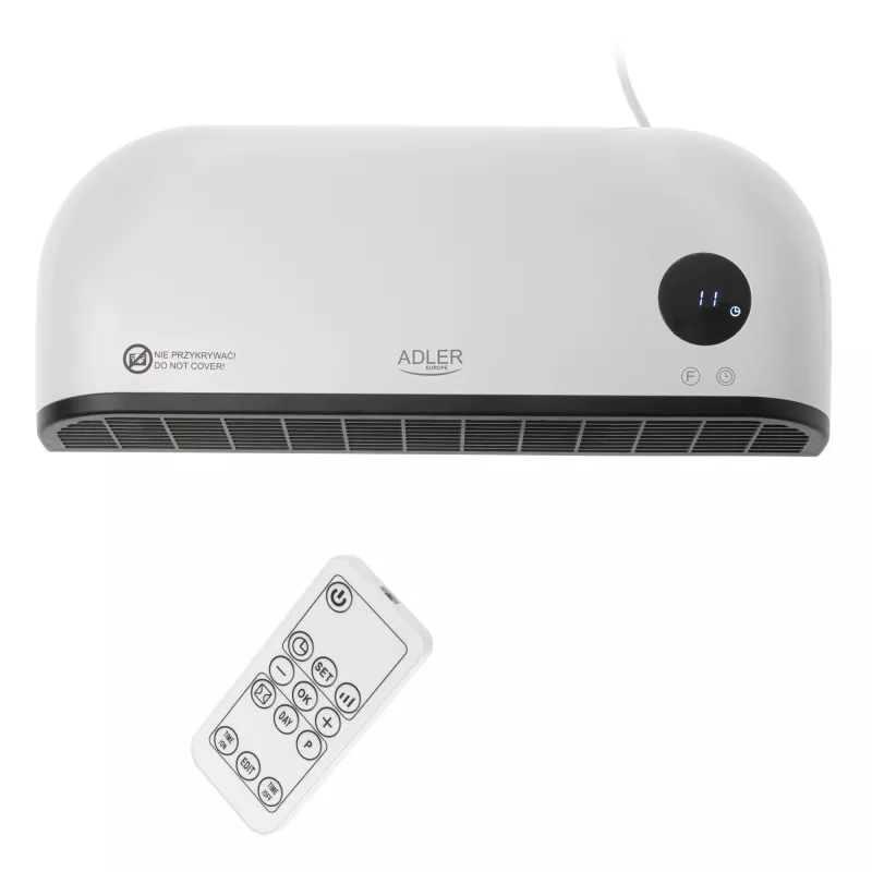Cortina de ar Adler AD 7751 preto, branco 2000 W