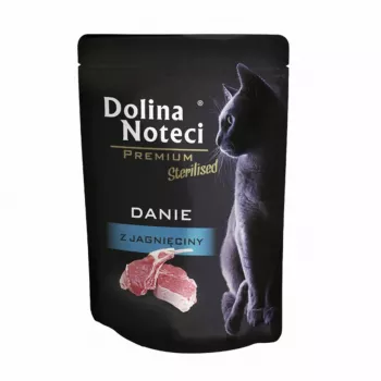 Dolina Noteci Premium Sterilised Lamb alimento húmido para gatos 85 g