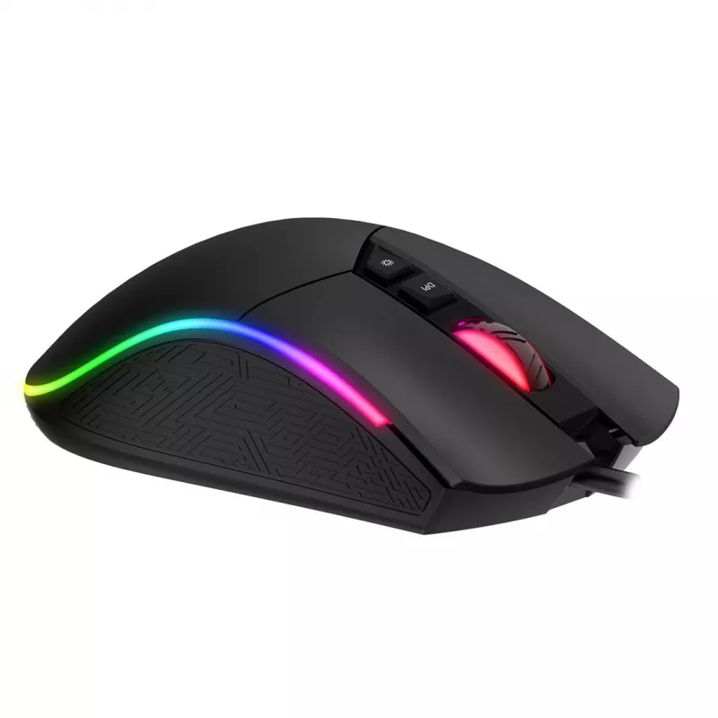 Havit MS1001S - Rato ótico gaming para destros, USB Type-A, preto-cinzento