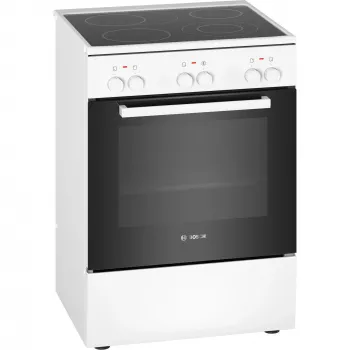 Bosch HKA090220 Fogão Independente Fogão Elétrico Placa Vitrocerâmica Branco