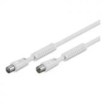 Cabo coaxial Wentronic 50722 branco