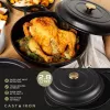 Panela de ferro fundido Russell Hobbs RH02525BEU7 30 cm, preta