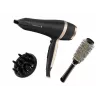 Secador de cabelo Remington Salon Smooth conjunto de presente | D6940GP | 2100 W | número de níveis de temperatura 3 | função iónica | acessório difusor | preto