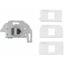 Kindermann 7456-423 tomada de ligação Cat-6/6A (RJ45) com parafuso/aperto, w/RAL 9010 (7456000423)
