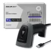 Leitor de códigos de barras manual QOLTEC 50863 — leitor 1D/2D, USB com fios, sensor LED, preto, 5V, cabo de 1,8 m