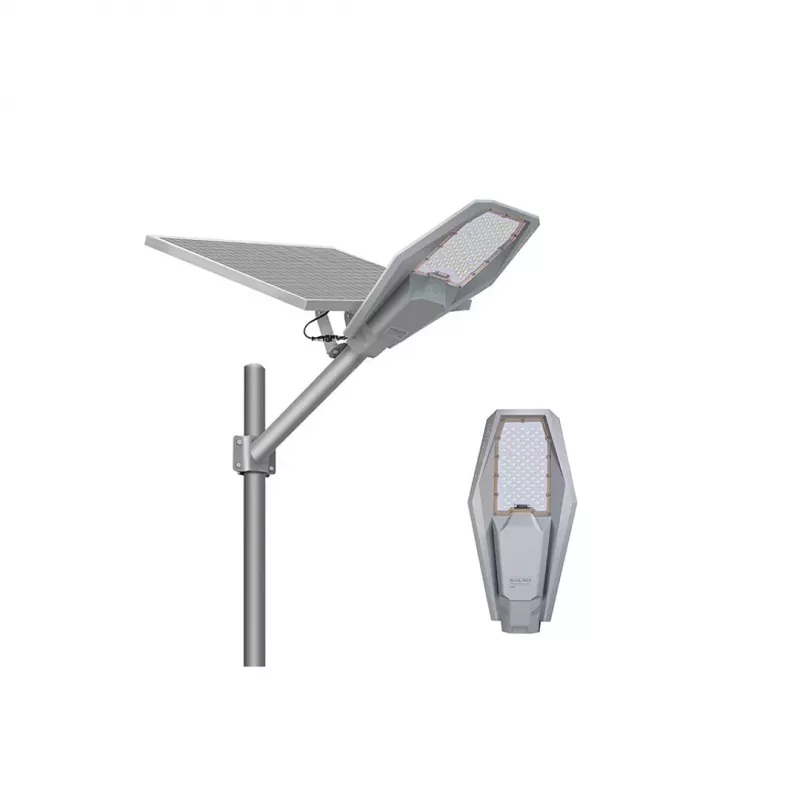 Lâmpada de segurança solar volt polska WARRIOR 360 com painel de 40W, bateria de 36.000 mAh e comando