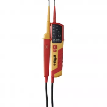 Testador de tensão e continuidade Wiha 45216 12–1000 V AC, testador manual para tensão alternada e continuidade