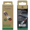 Adaptador de interface 4smarts 541615 – USB Type-A (host) para USB Type-C (saída), preto, ficha macho para conector fêmea, pack de 2