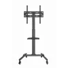 Suporte de TV GEMBIRD TVS-55T-01 para televisores de 32–55 polegadas, aço, altura ajustável VESA 100x100–400x400, inclinável, rodas, carga máx. 35 kg