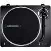 AT-LP70XBTBS, Gira-discos Preto/Prata, pré-amplificador phono integrado, Bluetooth, totalmente automático, acionamento por correia