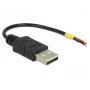Cabo USB DeLOCK 85250 USB 2.0 0,1 m preto
