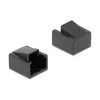 DeLOCK 86470 Tampa anti-pó para ficha RJ45, preto, 10 unid.