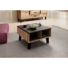 Mesa de centro Cama LOTTA 60 carvalho wotan/preto mate