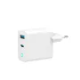 Carregador Gembird TA-UC-PDQC65L-W-01 para dispositivos móveis universal branco AC carregamento rápido interior