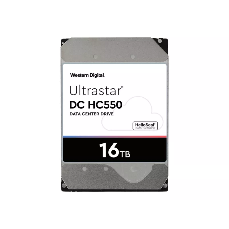 WD Ultrastar DC HC550 WUH721816AL5204 - Disco rígido - 16TB - interno - 3.5 (8,9 cm) - SAS 12Gb/s - 7200 rpm - Memória intermédia: 512MB (0F38357)