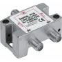 Distribuidor coaxial de satélite 2 vias HAMA Classic Line 2 vias totalmente blindado — 2 saídas, totalmente blindado